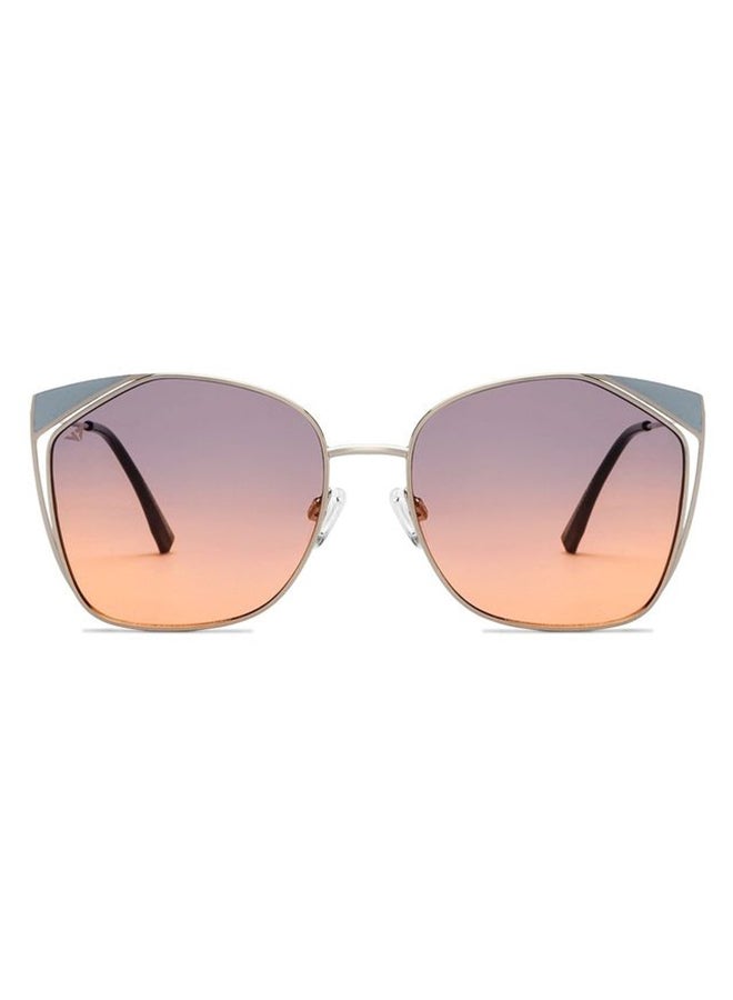 VINCENT CHASE Women By Lenskart | Silver Dual Tone Full Rim Cat Eye | Economic Range | Branded Latest and Stylish Sunglasses | 100% UV Protected | Women | Large | VC S15795 - Image 2