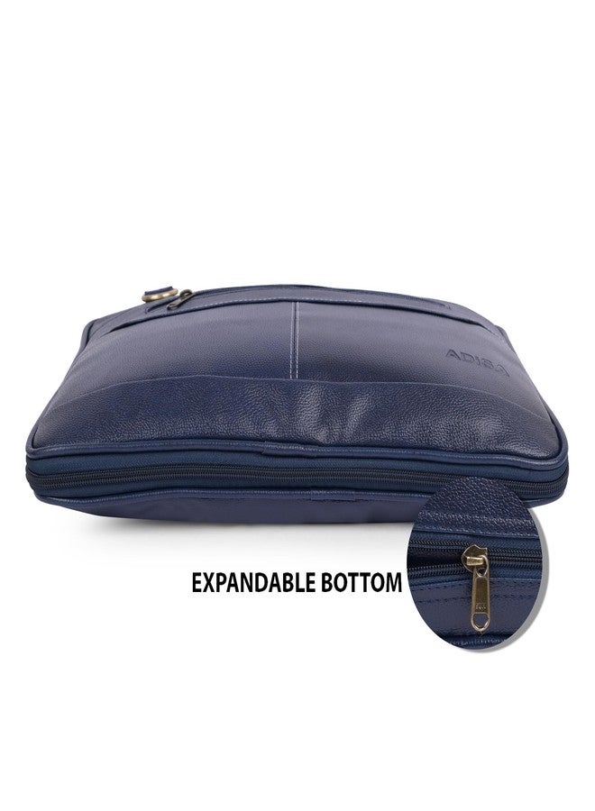 ADISA حقيبة مكتبية ADISA للكمبيوتر المحمول، حقيبة عمل للرجال (LB6050-NAVY) - Image 3