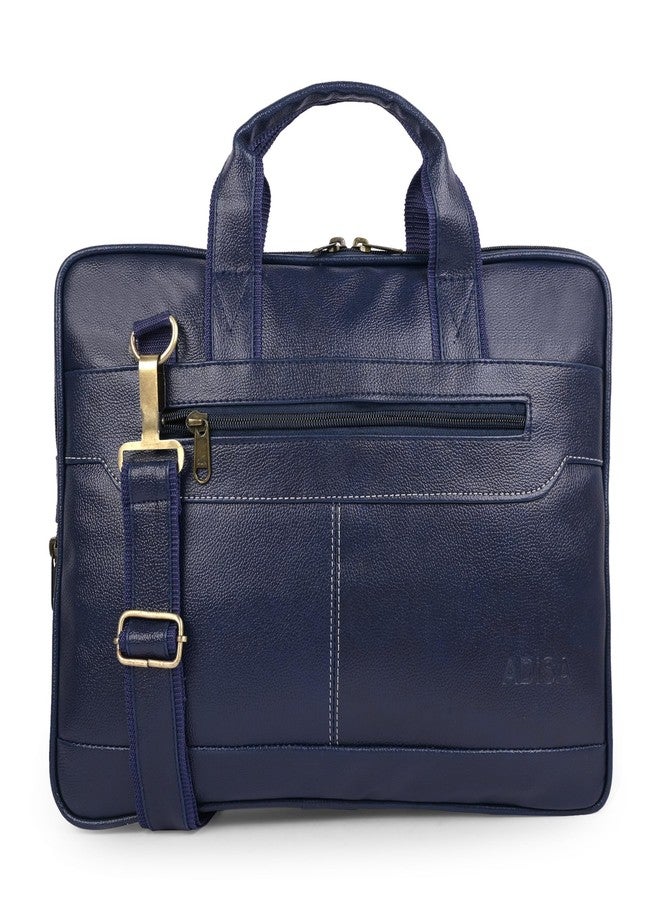 ADISA حقيبة مكتبية ADISA للكمبيوتر المحمول، حقيبة عمل للرجال (LB6050-NAVY) - Image 1