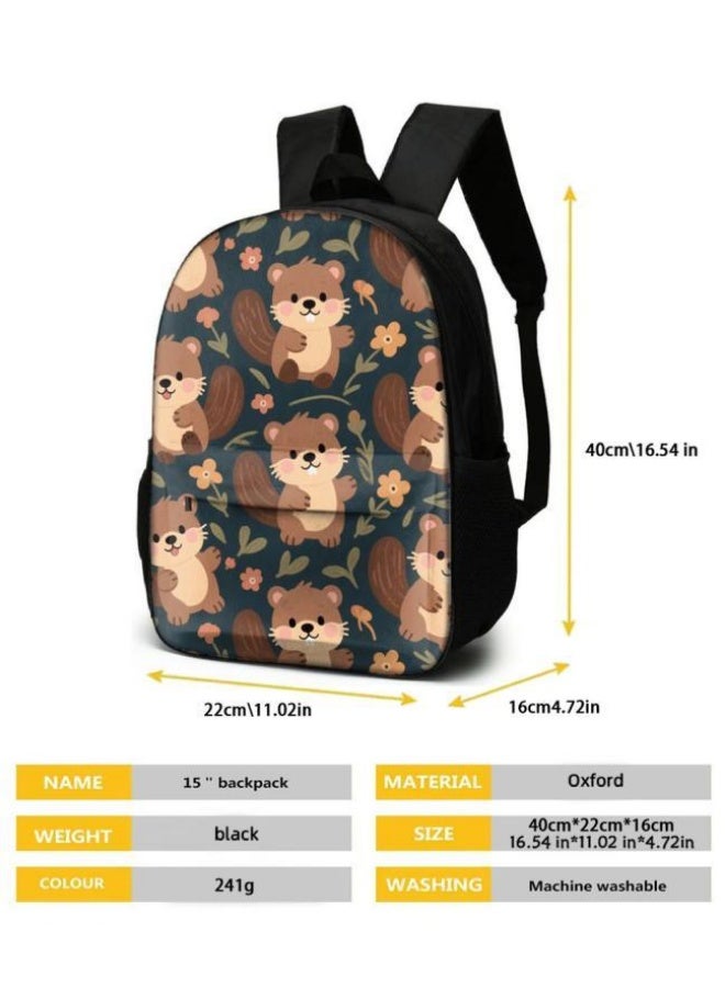 [Super new special offer] Cartoon theme bag three-piece set | double-shoulder + hand-held + storage pen bag | gift self-use good-looking - 552  - Image 5