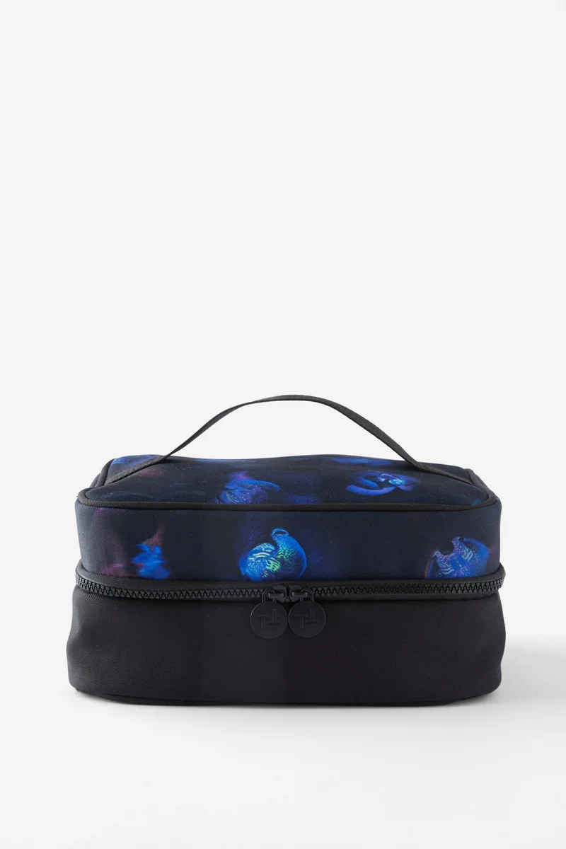 تايبو حافظة مستحضرات تجميل معلقة ثلاثية الطي