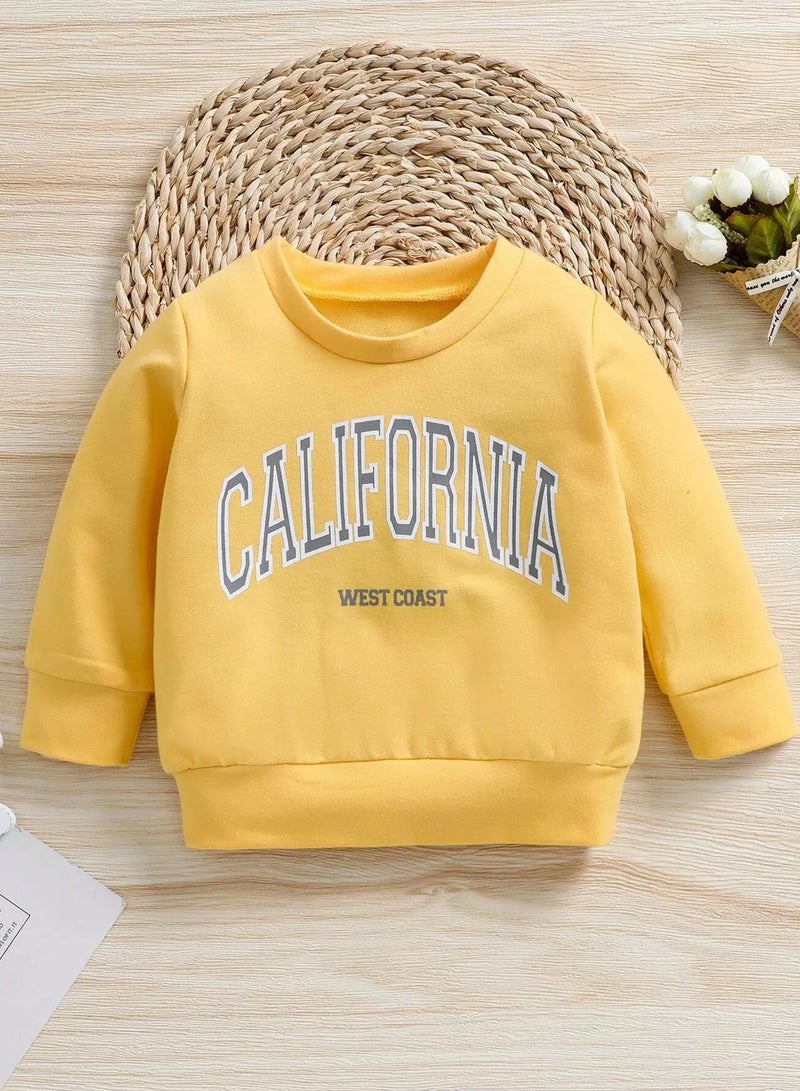 Baby Letter Graphic Sweatshirt - Image 1