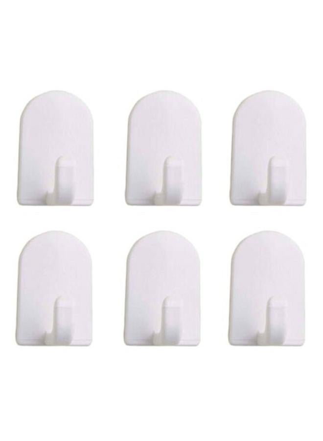 InterDesign Self-Adhesive Mini Plastic Wall Mounted Hook White 14101ES  - Image 3