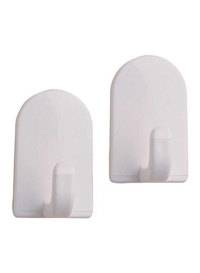 InterDesign Self-Adhesive Mini Plastic Wall Mounted Hook White 14101ES  - Image 2