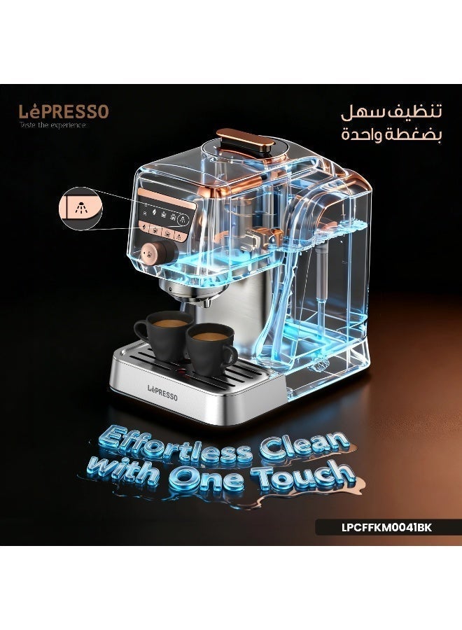 LePRESSO Automatic Turkish Coffee Maker / 700W Fast Brewing / Digital Panel / Self-Cleaning / 800ml Water Tank - Black - Image 4