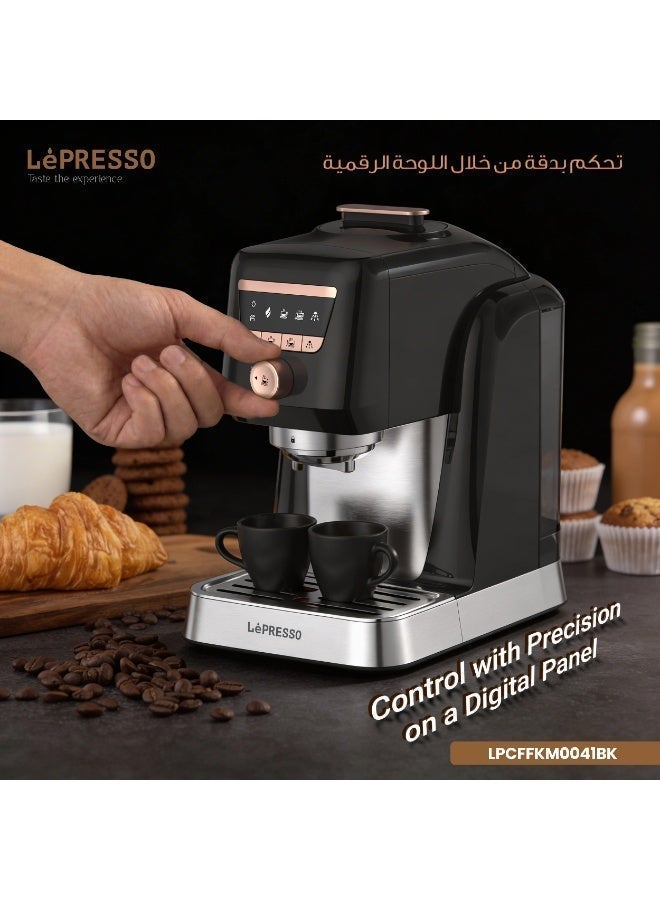 LePRESSO Automatic Turkish Coffee Maker / 700W Fast Brewing / Digital Panel / Self-Cleaning / 800ml Water Tank - Black - Image 3