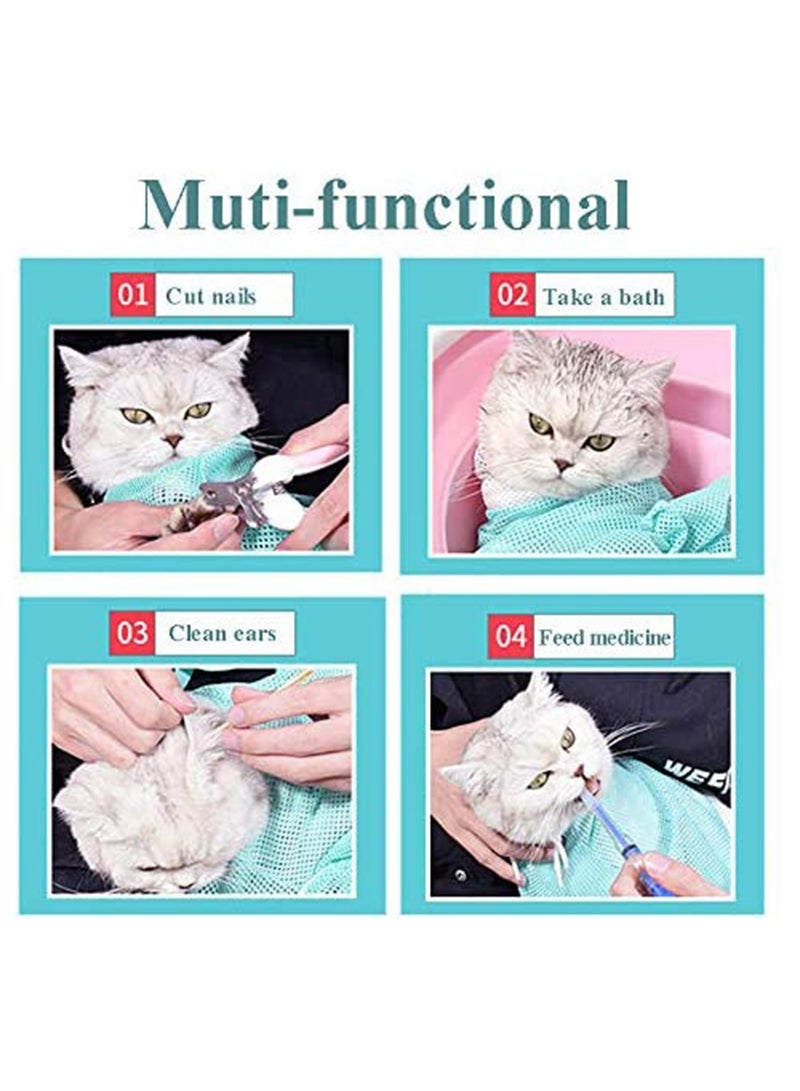 KASTWAVE Cat Cleaning Bathing Bag Shower Adjustable - Image 3