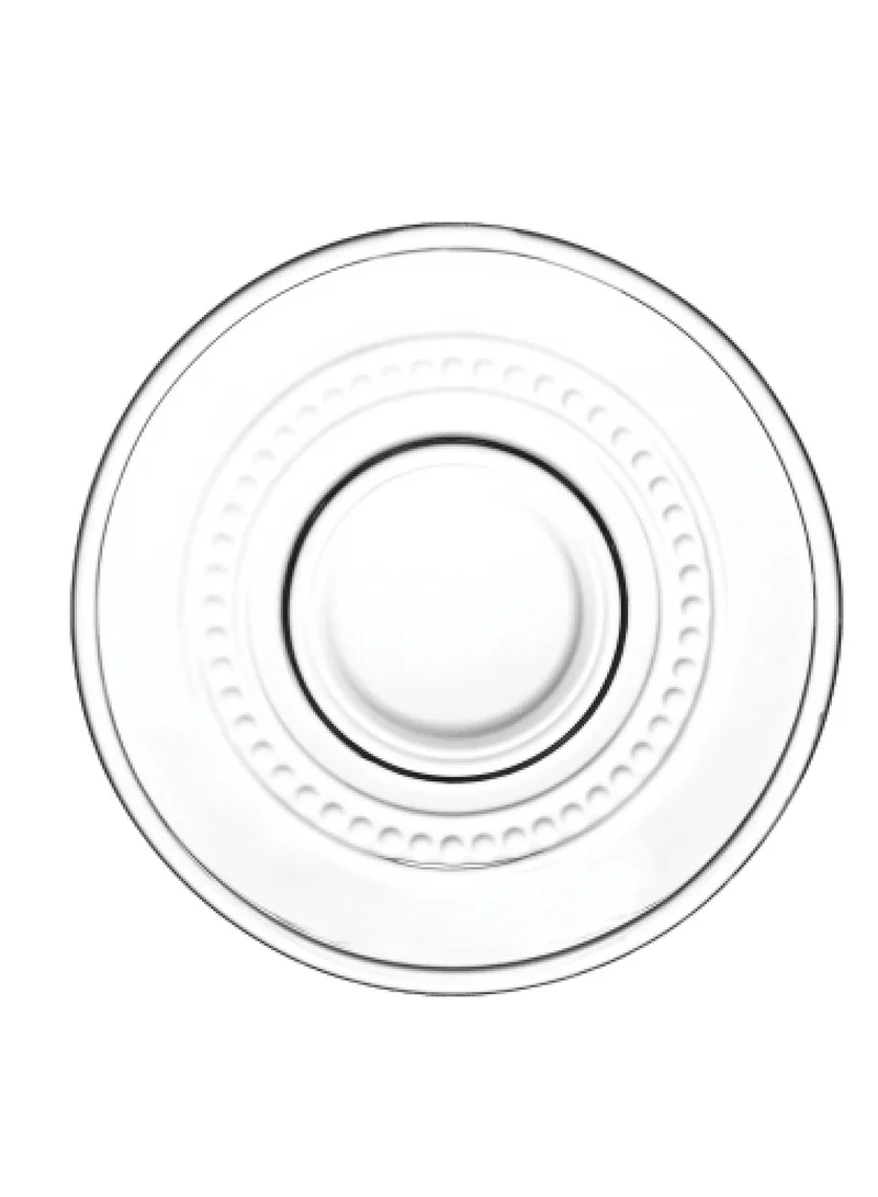 Cuisine Art Doyalex Glass by Cuisine Art Coffee Cup & Saucer Set - 80ml, 12-Pieces, Transparent (CS-038A)