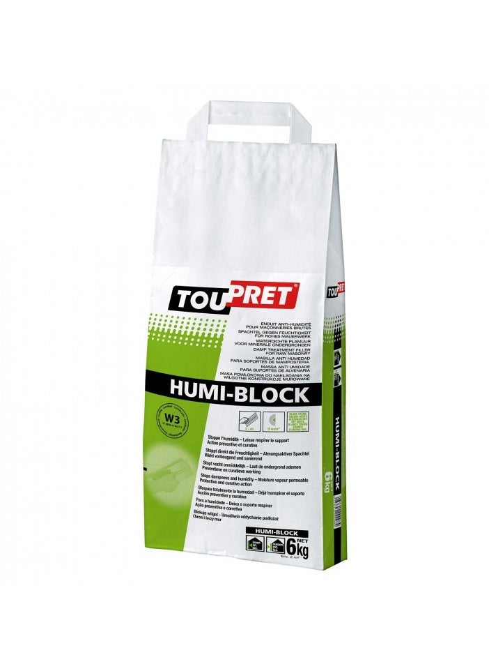 TOUPRET - ANTI-DAMP RENDER (Humi-Block, Int/Ext)  6kg bag - Image 1