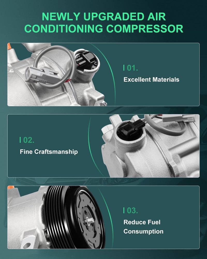 SCITOO AC Compressor 2009-2012 for D-odge Caliber 1.8L 2.0L 2.4L 2009-2016 for J-eep Compass 2.0L 2.4L Air Conditioning Compressor - Image 4
