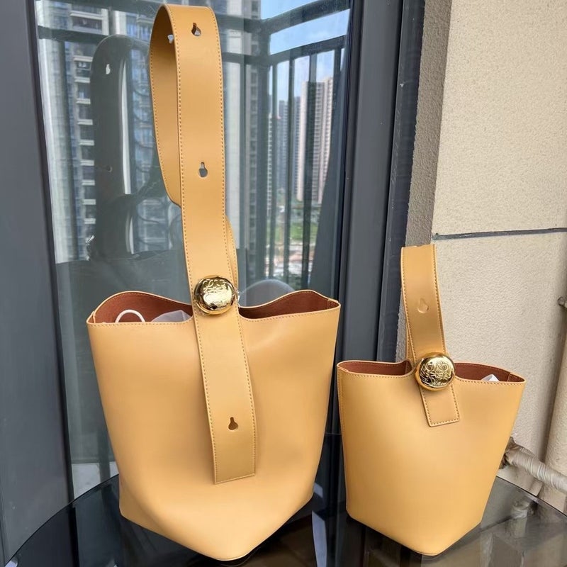 Luojia Bucket Bag Mini Pebble Money Bucket Shoulder Bag Tote Bag Large Capacity Portable Women'S Bag - Image 2