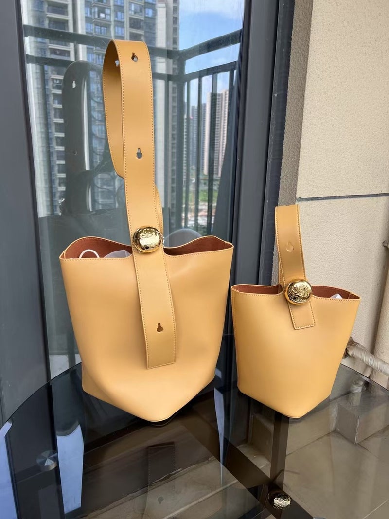 Luojia Bucket Bag Mini Pebble Money Bucket Shoulder Bag Tote Bag Large Capacity Portable Women'S Bag - Image 1