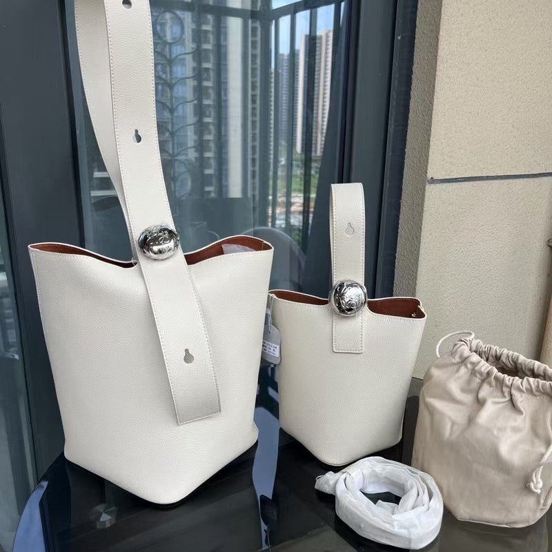 Luojia Bucket Bag Mini Pebble Money Bucket Shoulder Bag Tote Bag Large Capacity Portable Women'S Bag - Image 4