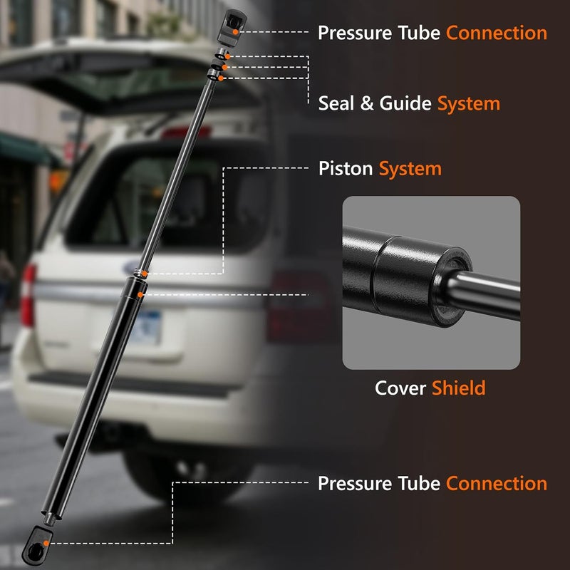 Blshwez 2 Pack Rear Window Struts, Heavy-Duty Back Window Glass Shocks Lift Supports for 2007-2017 Ford Expedition/Lincoln Navigator - Image 4