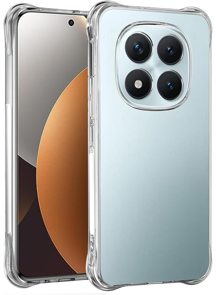 QIRG غطاء متوافق مع Xiaomi Redmi Note 15 Pro Plus/Xiaomi Poco X8 Pro 5G غطاء لطيف، حافة مرنة شفافة TPU غطاء مطاطي ناعم من السيليكون لحالات الهواتف - Image 1