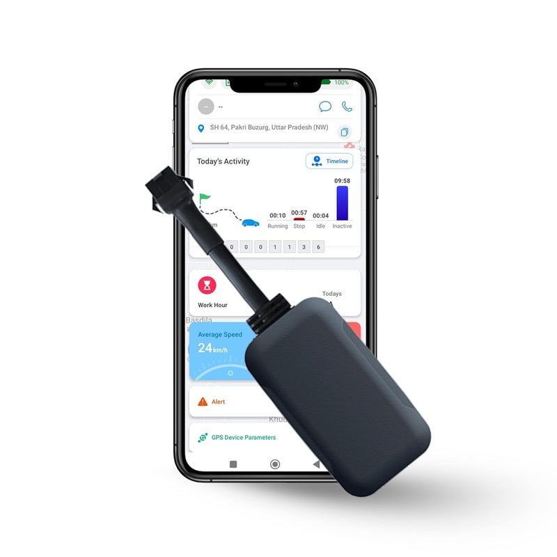 FETACA Small Hidden AT01 GPS Tracker for Car, Bike, EV, Scooty, Truck, and Bus – Real-Time Live Location Tracking with Multiple Alerts – Compact GPS Device with Free 5G SIM Card Included - Image 1