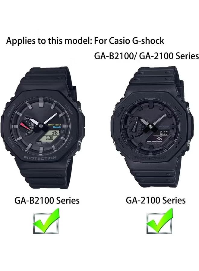 Screen Protector for Casio G-SHOCK GA-2100 GA-B2100 GA-2000 GM-2100 Smartwatch, High Definition Anti-Scratch Bubble Free Clear Tempered Glass Protective Film - Image 3