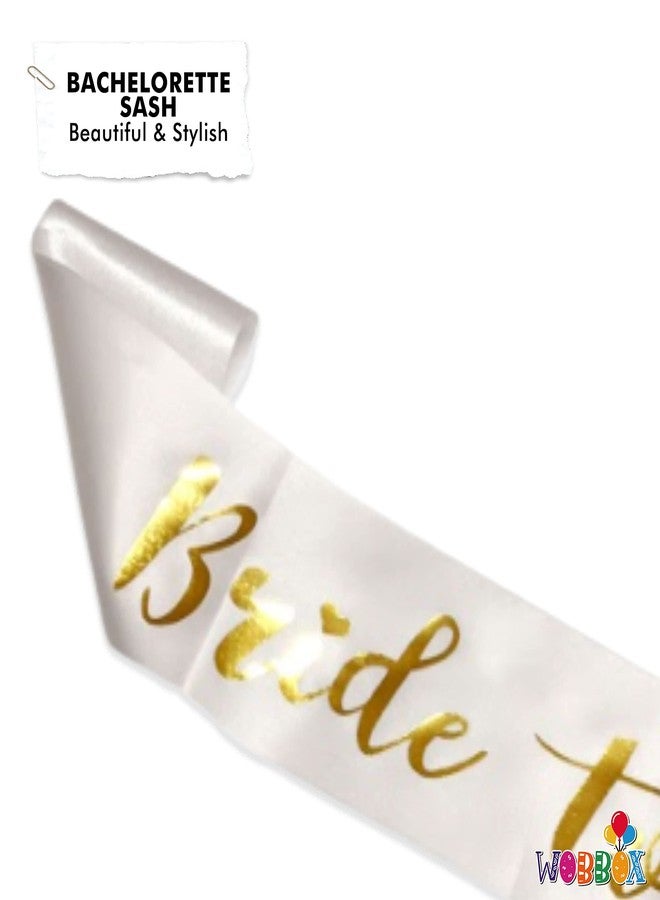 WOBBOX Bride to Be Sash (White) - Image 2