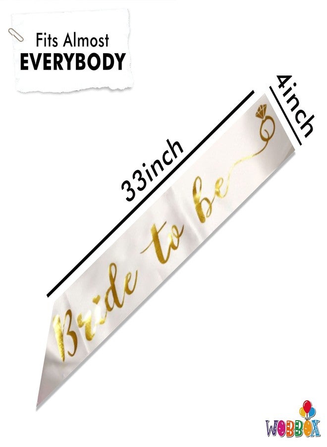 WOBBOX Bride to Be Sash (White) - Image 3