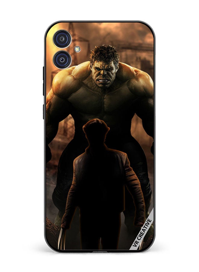 VR CREATIVE Protective Case Cover For Samsung Galaxy M04/F04 Hulk Vs Xman Design Multicolour - Image 1