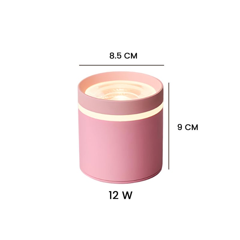 Harold Electricals 12 Watt Pink Surface Mounted LED Light Cylinderical COB Spotlight Ceiling Downlight for Office Showroom Studio Shop Home Living Room Neutral White Light 75X100MM - Image 4