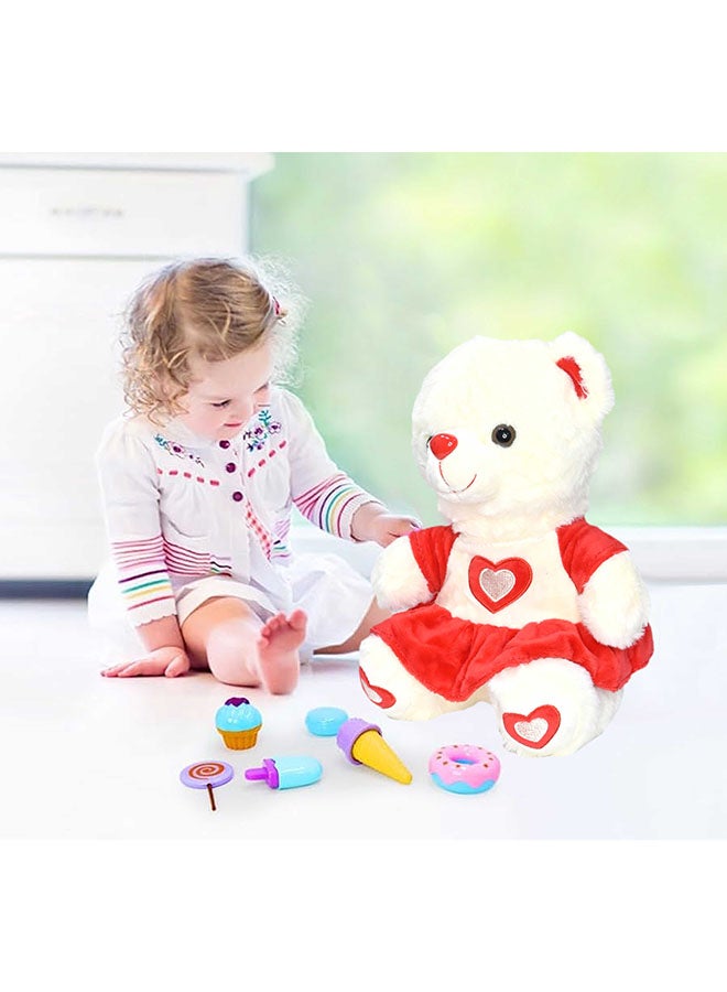Toyland 25cm Red Teddy Bear Toy With Cute Dress for Girls Friend and Couples Anniversary Valentine and Birthday Gift - Image 2