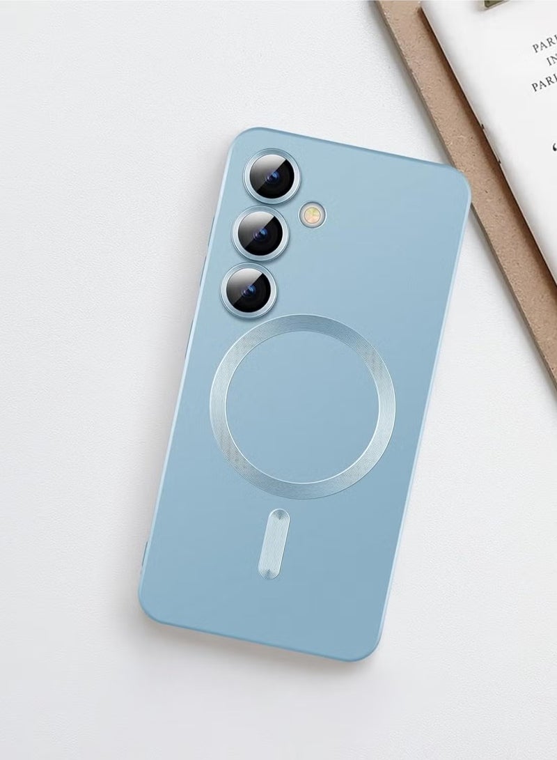 JAJEEK Samsung Galaxy S24 Plus 5G Magnetic Case Cover – Luxury Metallic Paint Silicone, Full Camera Lens Protector, Shockproof Design, Ultra-Slim Protection for Samsung Galaxy S24 Plus 5G - Image 5