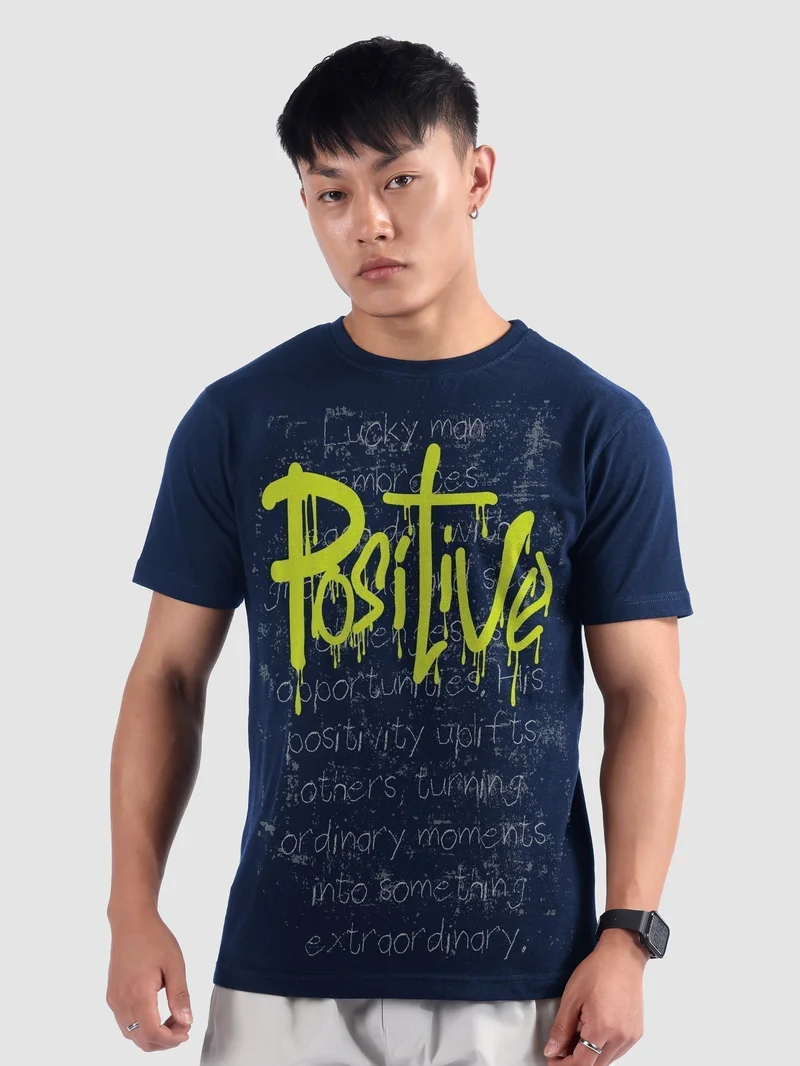 Beyoung Positive Half Sleeve Printed T-shirt