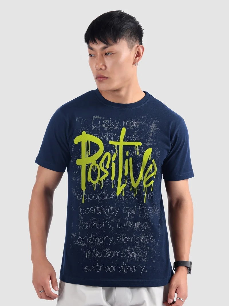 Beyoung Positive Half Sleeve Printed T-shirt