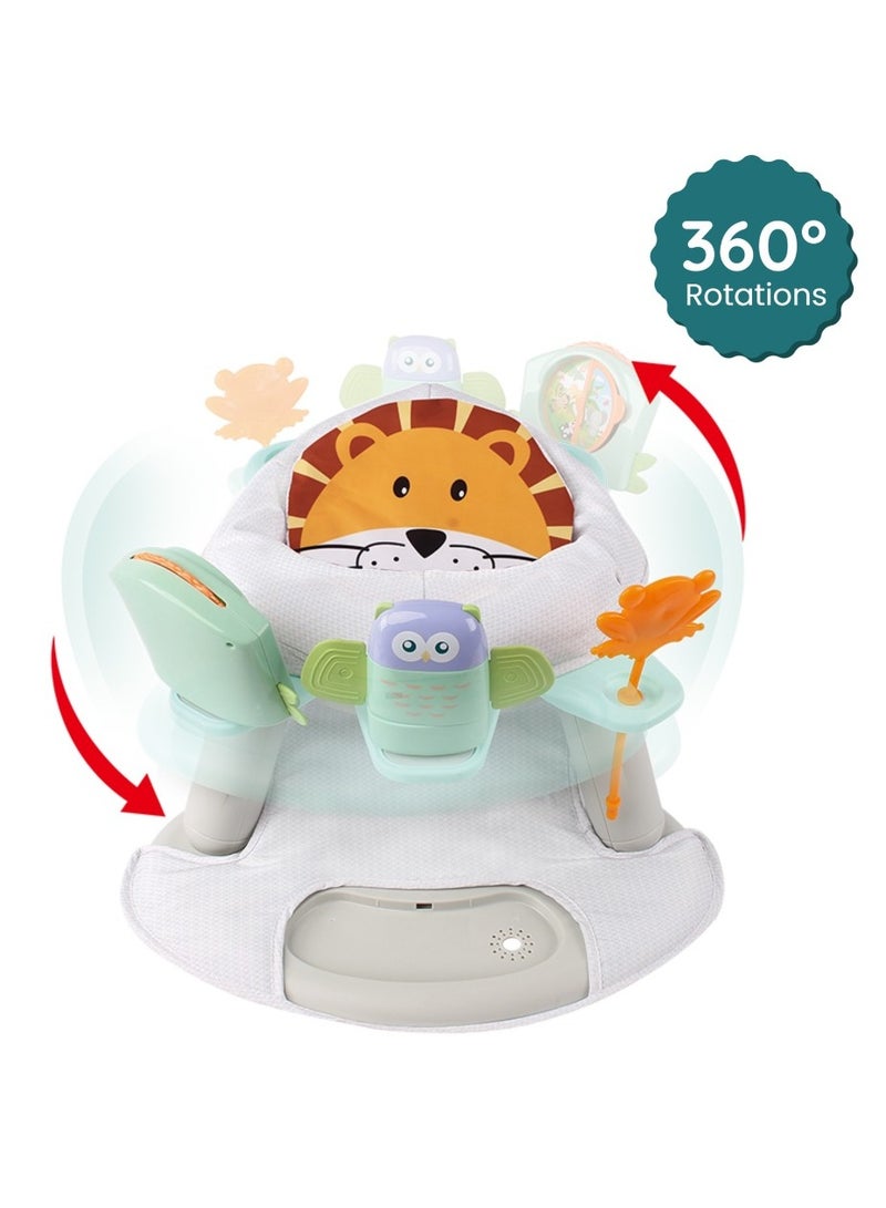 TEKNUM 2-In-1 Dining Chair/Toddler Play Seat With Pedal - Piano -White - Image 4