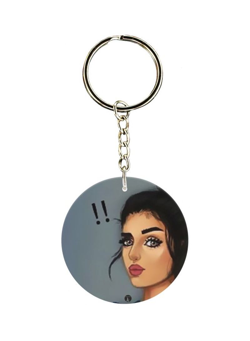 RKN Girl Printed Keychain