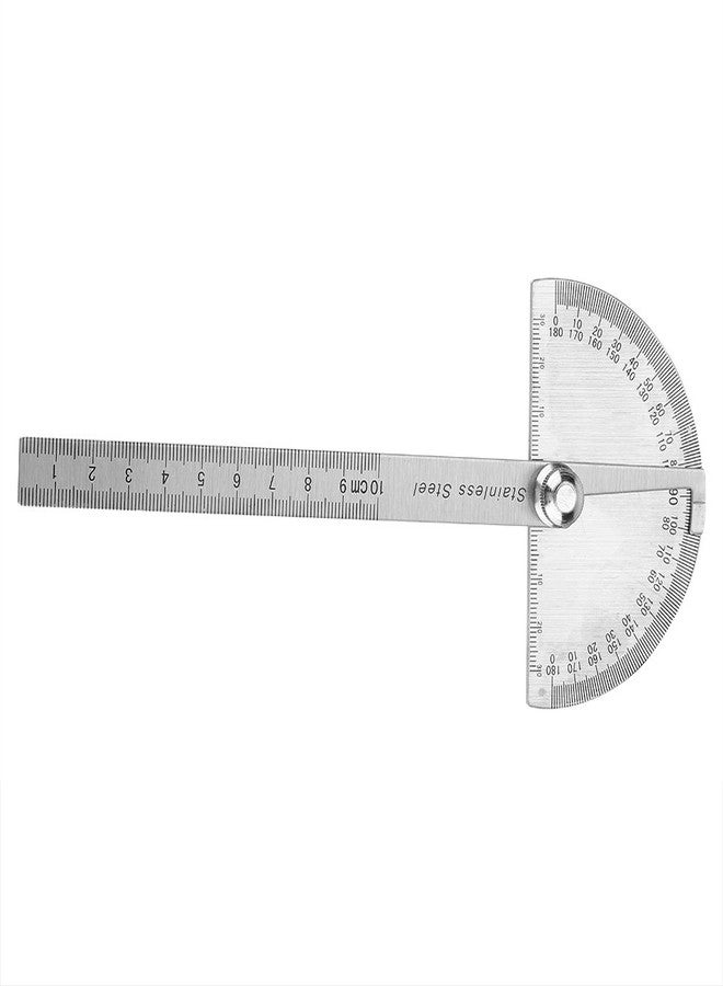 Asixxsix Protractor Ruler, Stainless Steel 0-180 Degree Protractor Arm Measuring Ruler Rotary Angle Finder Tool for Student Drawing, Engineering, Architectural Design, Carpentry - Image 5