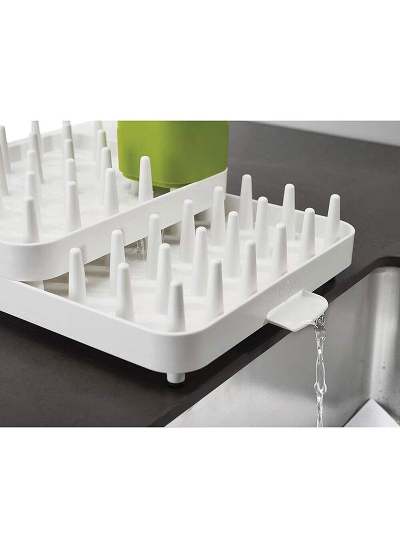 Joseph Joseph Joseph Joseph Connect Adjustable Plastic Dishrack, 3-Pieces, White  - Image 3