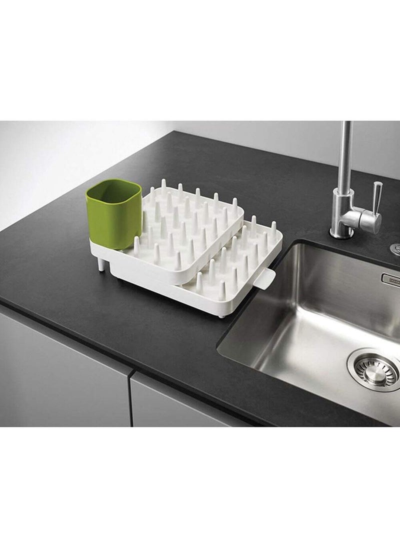 Joseph Joseph Joseph Joseph Connect Adjustable Plastic Dishrack, 3-Pieces, White  - Image 5