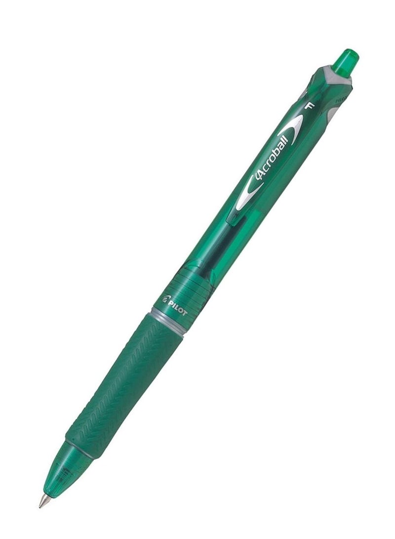 PILOT 12-Piece Acroball Retractable Ballpoint Pen Fine Tip Green Ink - Image 2