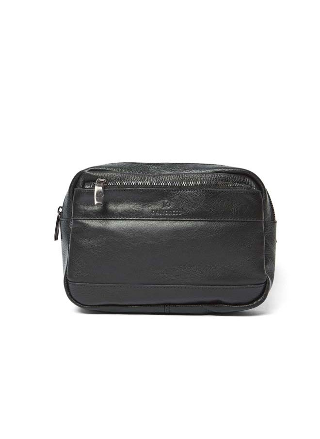 DALYDRESS - Luxury Logo Embellished Genuine Leather Clutch With Wrist Strap - Image 1