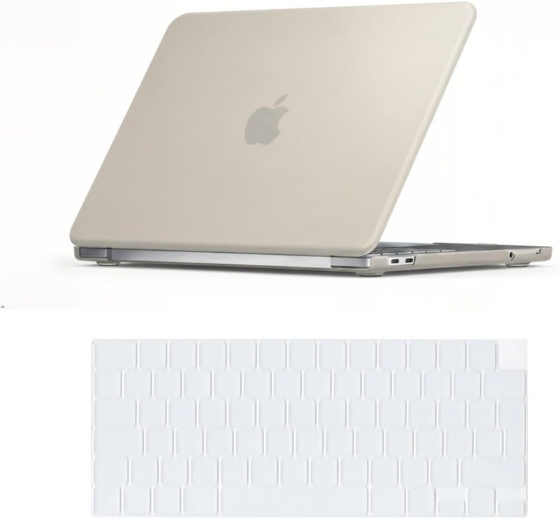 سيفن لاين متوافق مع حافظة MacBook Neo 13 بوصة 2026 موديل A3404، غطاء صلب وغطاء لوحة مفاتيح قابل للغسل، حافظة واقية نحيفة مقاومة للخدش والسقوط للاستخدام اليومي والسفر، رمادي حجري - Image 1