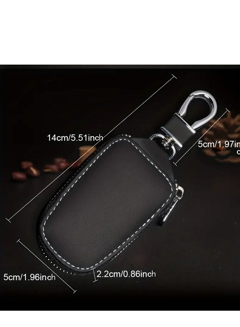 Car Key Case Protective Cover Universal Genuine Leather Key Case - Image 5