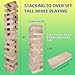 GOTHINK Giant Tumble Tower Game Large Tumbling Tower Stacking to Over 5 FT 54pcs Wooden Jumbo Blocks for Outside Yard Games with Carry Case Timber Stacking Game Night Toy Gift for Kids Adults Family - Image 4