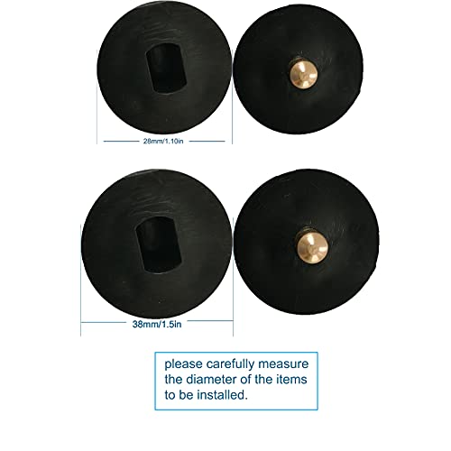 Lihopefe Universal Replacement Mounting Brackets of Exterior Sun Shades Roller up Blinds,Indoor/Outdoor (Black, 28mm Clutch Plug) - Image 2