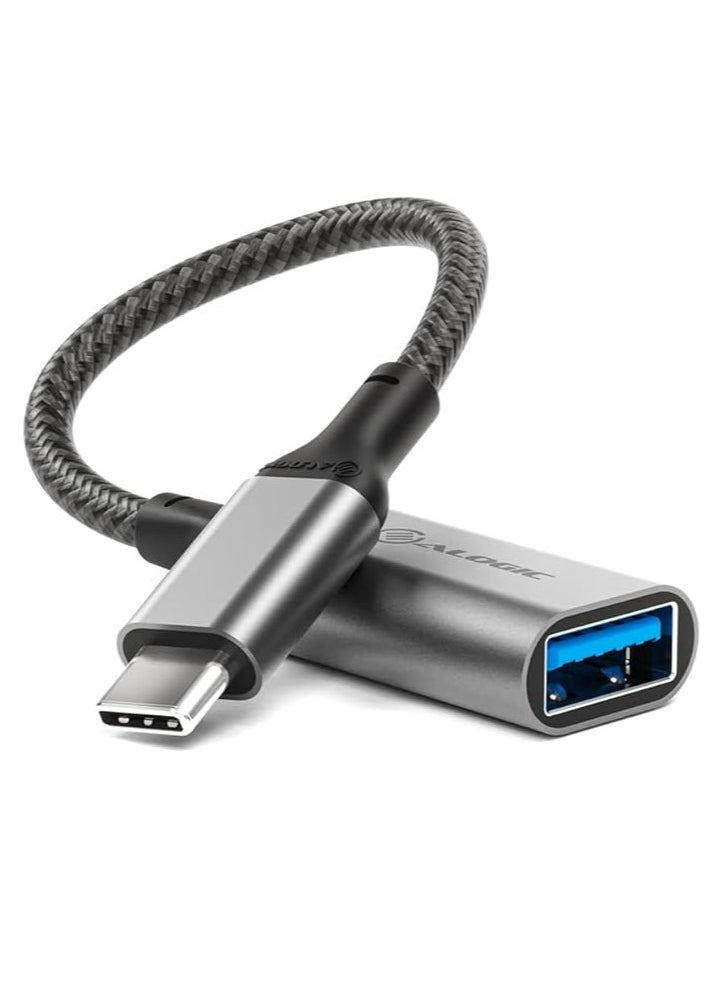 ألوجيك ALOGIC محول USB 3.1 Super Ultra USB 3.1 إلى USB-A بطول 15 سم (رمادي فلكي  - Image 1