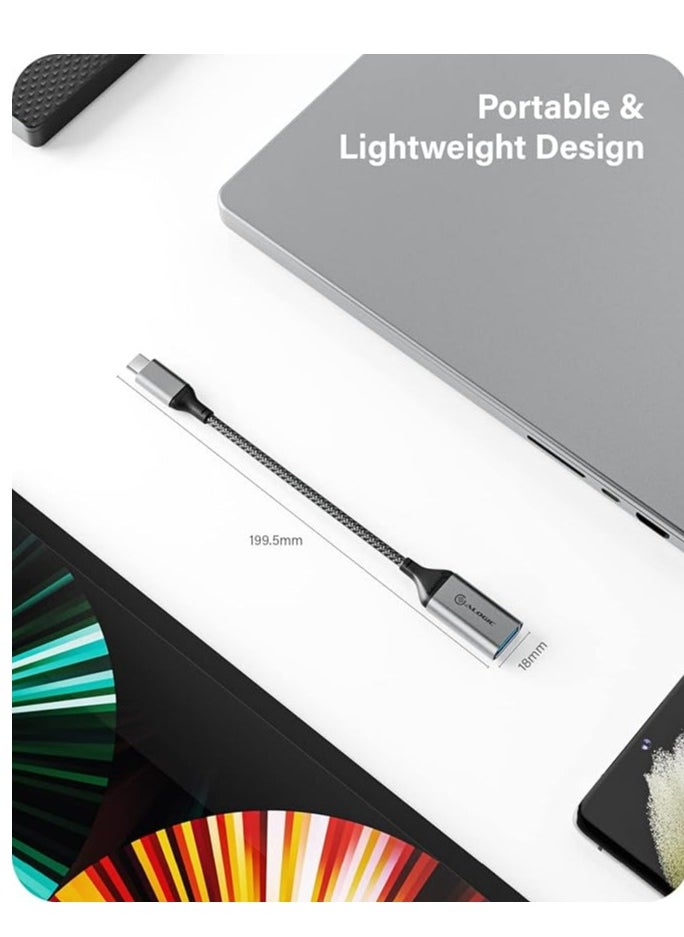 ألوجيك ALOGIC محول USB 3.1 Super Ultra USB 3.1 إلى USB-A بطول 15 سم (رمادي فلكي  - Image 4