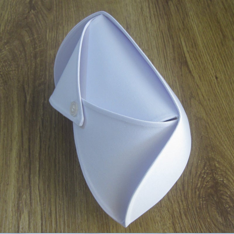 Yilong nurse cap white free size thickened dovetail cap hospital health school blue pink bar hat White - Image 5