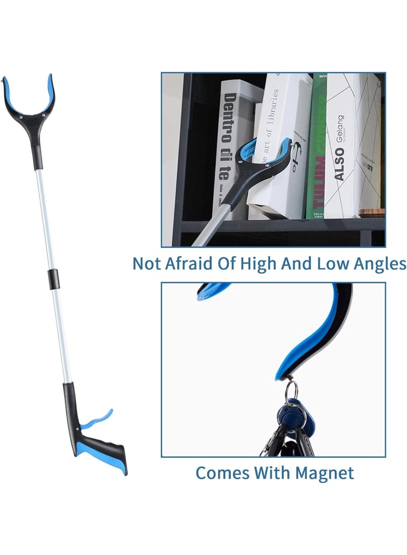 FAYET 83cm Foldable Heavy-Duty Grabber Reacher Tool with 360° Rotating Anti-Slip Claw & Magnetic Tip, Lightweight Extended Pick-Up Tool for Seniors, Home, Garden, Outdoor Use - Image 3