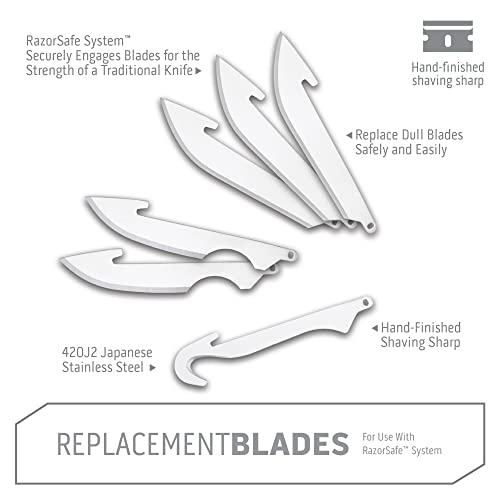 OUTDOOR EDGE 3.0" RazorSafe Replacement Combo Blade Pack, 6-Pieces - Image 3