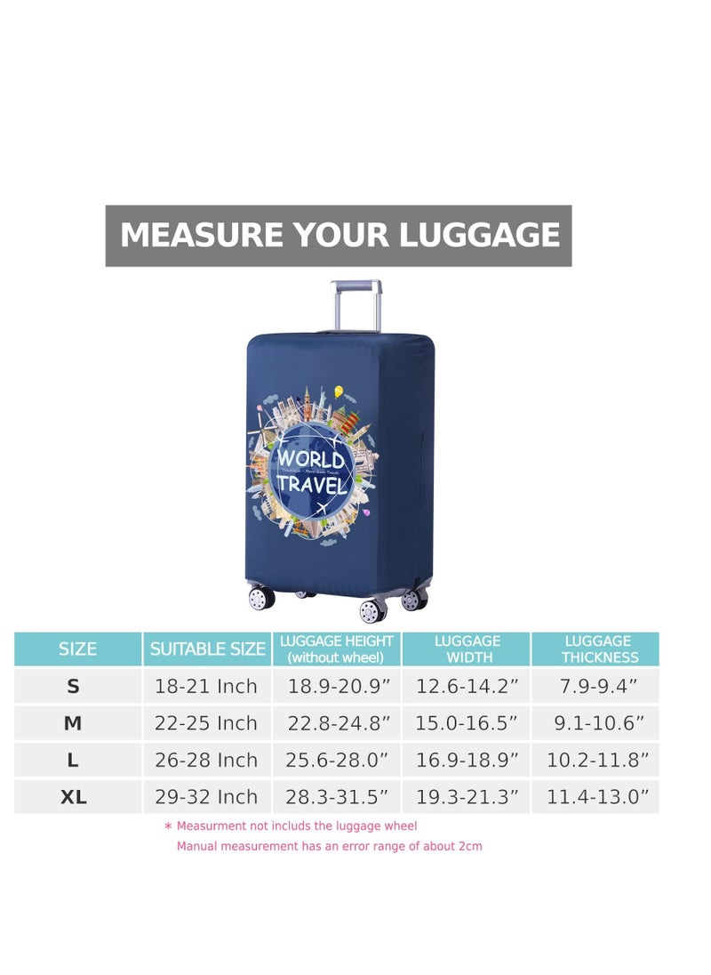 SYOSI - Luggage Covers For Suitcase Tsa Approved Suitcase Cover Protector Fit 18 32 Inch Luggage - Image 1