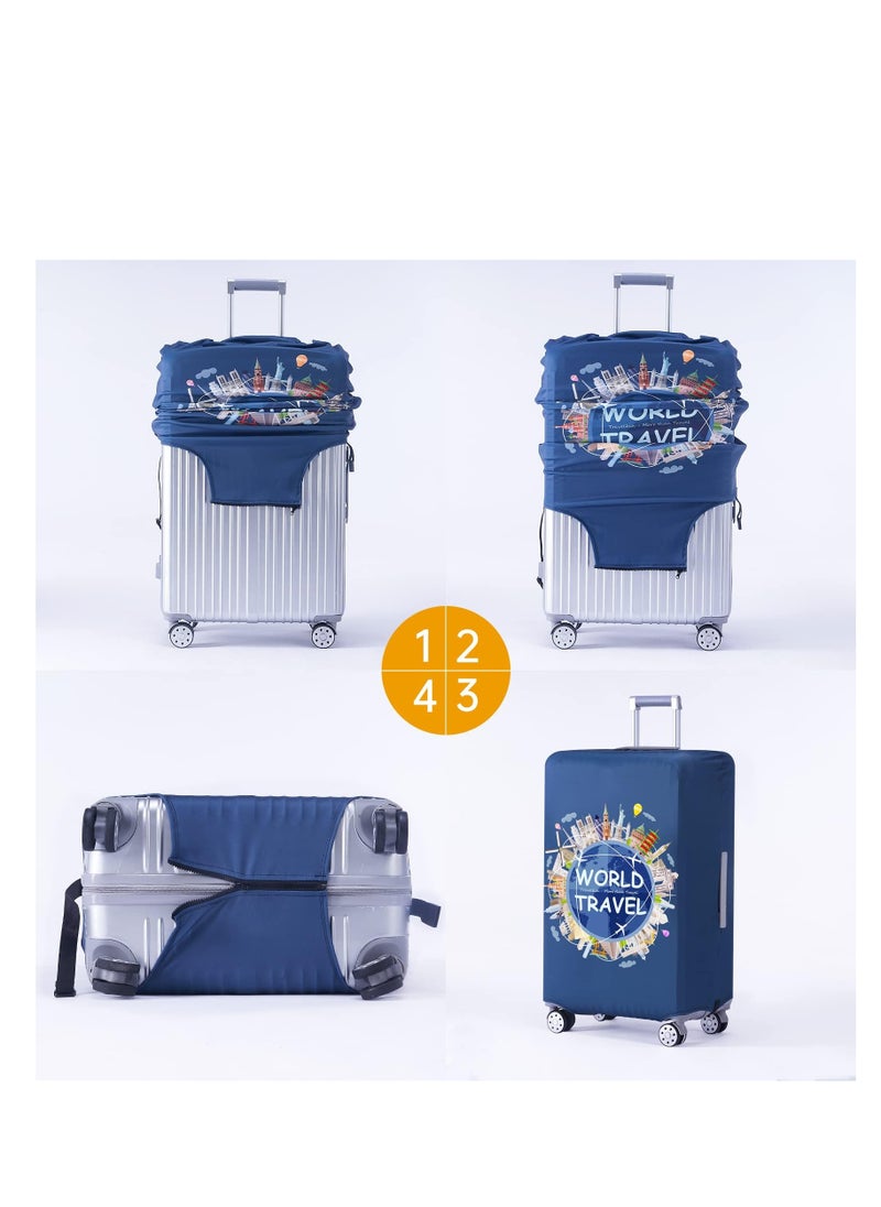SYOSI - Luggage Covers For Suitcase Tsa Approved Suitcase Cover Protector Fit 18 32 Inch Luggage - Image 1