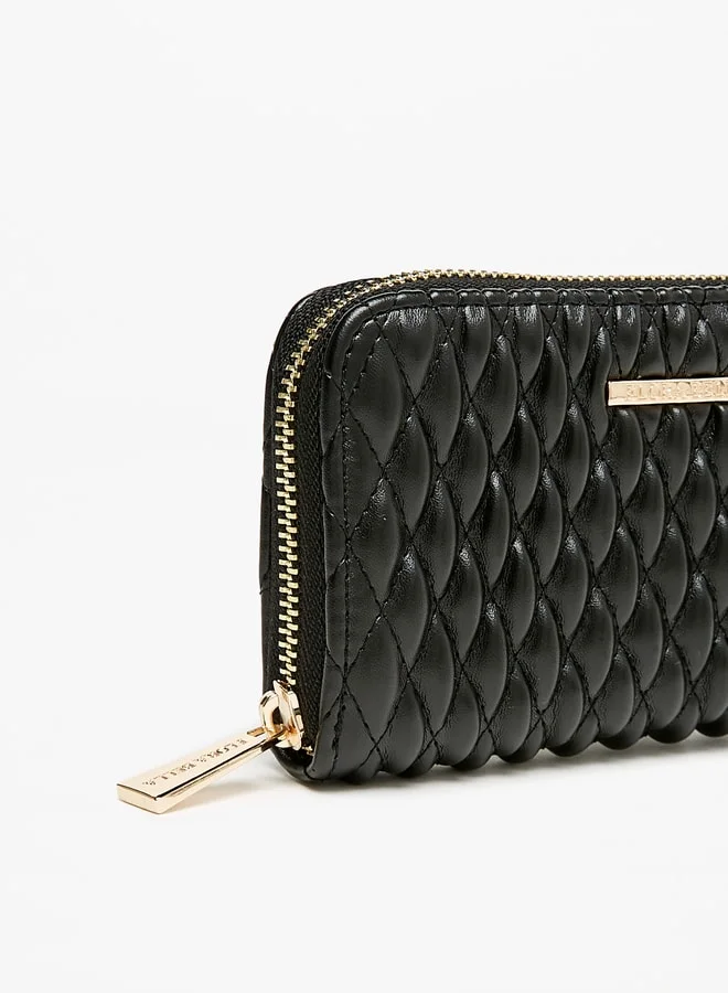 Flora Bella By Shoexpress Women's Quilted Zip Around Wallet