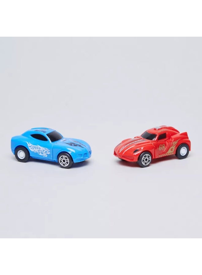 HAIZOL Rapid World Orbital Racing Series Track Set with Dome & 2 Cars | Pull-Back Action Racing | 2-Player Competition | Flexible Track System | Ages 3+ | Battery-Free Fun - Image 3