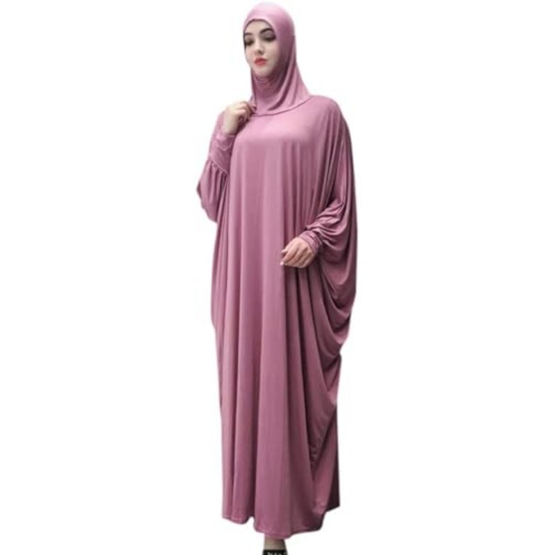 لباس صلاة نسائي قطعة واحدة، عباية إسلامية، عباية إسلامية طويلة، قفطان مع حجاب، ملابس كاملة الطول - Image 1